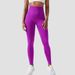 Women's Clothing Hip Fitness Pants Running Base Sports Tight Pants Solid Color Hip High Waist Elastic Yoga Pants_ecoleips.com