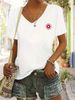 Women's Printed Short-Sleeve Tee - Breathable Round Neck Top For Spring & Summer Style-H_ecoleips.com