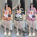 Thai Trendy Short-Sleeved Printed Summer Set For Girls Casual Fashionable Two-Piece Youthful Women's Clothing_ecoleips.com
