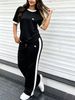 Women's Color Block Shorts Set - Summer Print Loose Fit Two-Piece Outfit_ecoleips.com