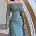 Elegant Wrap Waist Maxi Dress – Stretch Polyester Formal Gown With Long Sleeves (S-XXL, Emerald & Wine Red)_ecoleips.com