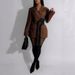 AL337 Women's Suit Jacket Long Sleeve Side Tie Waist European Latin American Style Outerwear for Autumn_ecoleips.com