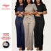 Women's 2-Piece Waffle Knit Lounge Set Short Sleeve Top And Pants Comfort Casual Outfit Versatile Day-To-Night Wear_ecoleips.com