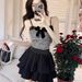 Pure Desire Little Bowknot Camisole Women 2025 Spring Summer Daily Versatile Half Skirt Two-Piece Set_ecoleips.com