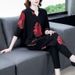 New Style Middle-aged And Elderly Mom's Harem Plus Size Set Summer Casual Fashion Mid-sleeve Two-piece Tracksuit For_ecoleips.com