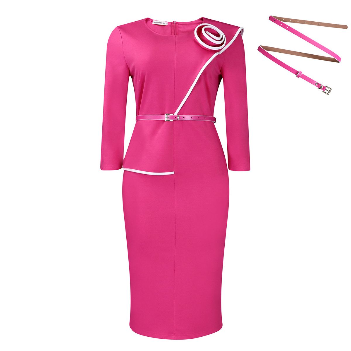 Women's Clothing Autumn And Winter New Women's Clothing Solid Color Hip OL Pencil Skirt African Dress_ecoleips.com