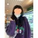 Dopamine Autumn Outfit: Fleece-lined Sweatshirt For Petite Women, Oversized, High-end, Niche, Round-neck Purple Top_ecoleips.com