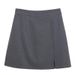 Women's Clothing High Waisted Anti-Exposure A-Line Skirt With Slits Bodycon Korean Style Design Women's Suit Skirt_ecoleips.com