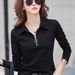 Long-Sleeved T-Shirts For Women, Spring And Autumn, Women, Polo Shirts With Lapels, Professional Attire, Long Johns, And_ecoleips.com