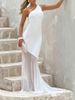 Women's Clothing European And American One Shoulder Sleeveless Backless Dress For Women Sexy Mesh Long Gown With Straps_ecoleips.com