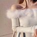 Winter Dress Sexy Slim Fit Wrap Hip Knitted Dress Off Shoulder Black Evening Dress Fashion Plush Party Prom Dress Women_ecoleips.com