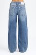 Women's Embroidered Low Rise Jeans High Street Style Trendy Trousers Washed Loose Straight Leg Pants European American Style_ecoleips.com