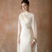 Muslim Evening Dress Elegant Off-Shoulder Summer Dress For Women Slim Fit With Ribbon Backless Design_ecoleips.com