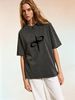 Oversized Vintage Wash Casual T-Shirt, Unisex Soft Streetwear Tee For Weekend & Travel Looks_ecoleips.com