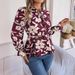 Women's Clothing Spring And Summer Casual Floral Lace Long Sleeve Chiffon Shirt Top_ecoleips.com