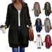 Women's Long Zip-Up Hooded Sweatshirt Oversized Fleece Pullover Casual Jacket For Fall & Winter_ecoleips.com