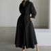 Women's Clothing Women's Wear Simple Long Sleeved Printed Fashionable Shirt Dress_ecoleips.com