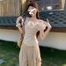 ng2510292 Atmospheric Floral Off-Shoulder T-Shirt For Women, Summer Design, Niche Pure Desire Style, Irregular Slim Fit Ribbon Top_ecoleips.com