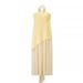 Women's Fashionable Tie Neck Strapless Top with Mesh Patchwork Hem Dress Wholesale 2025 New Style Factory Direct Import_ecoleips.com