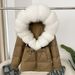 Luxury Winter Down Jacket With Fox Fur Collar – Oversized Hooded Coat For Women (S-XL, Multiple Colors)_ecoleips.com