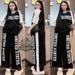 Women's Fashion Summer Set Loose Color Blocked Short Sleeve Letter Print Wide Leg Pants Casual Two-Piece Outfit_ecoleips.com