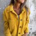 Fall And Winter Lapels Single Breasted Lambswool Coats Warm Loose Cardigan Tops Wholesale_ecoleips.com