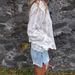 Women's Clothing Solid Color Embroidered Hollow All-match Polo Collar Cardigan Top_ecoleips.com