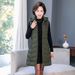 Mother's Autumn Winter Cotton Women's Mid-length Vest For And Elderly, Plus-size Middle-aged Vest, Outerwear, Sleeveless_ecoleips.com