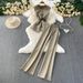 Elegant Women's Slimming Sleeveless Vest Top And High-Waisted Wide-Leg Pants Suit Set Tailored Blazer Style Office And Evening Wear_ecoleips.com