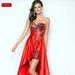 Women's Clothing New Bridal Dress Short Front And Long Back Tube Top Toast Dress Host Dress_ecoleips.com