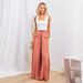 Women's Clothing Women's High-Waisted Wide Leg Trousers Long Skirt Pants Elastic Waist Spring Summer Fashion European American Style_ecoleips.com