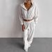 Women's Clothing Spring And Autumn New Women's Fashion Casual Loose Hooded Stand Collar Sweater Two Piece Set_ecoleips.com