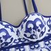 Women's Clothing One Piece Swimsuit Women's Tight Slim Retro Printed Swimsuit Chiffon Long Skirt With Steel Support Hard Bag_ecoleips.com