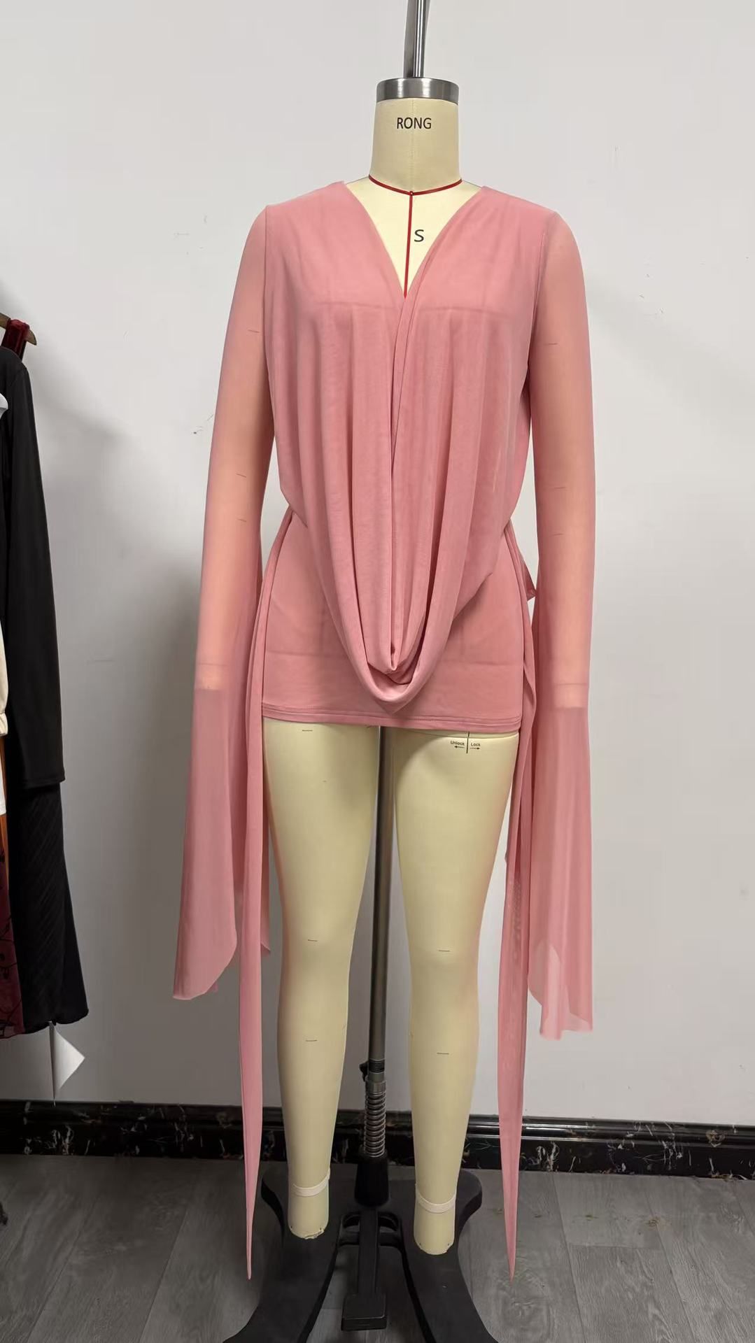 12 Colors Cross-Border New Island Resort Style Deep V Neckline Mesh See-Through Dress For Women_ecoleips.com