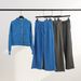 Women’s Scuba Full-Zip Hoodie & Jogger Set – Fleece-Lined Oversized Sweatsuit For Yoga, Gym & Lounge_ecoleips.com