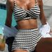 Women's Clothing Women's Two Piece Swimsuit Black White Color Block Sexy Bikini Europe America For Formal & Casual For Women_ecoleips.com