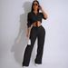 Women's Clothing Spring And Autumn Temperament Casual Office Commuter Suit Long Sleeve Lapel Pocket Single Breasted Tie_ecoleips.com
