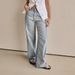 Women's Clothing Jeans women new wide leg pants fashionable street washed monkey jeans 8932_ecoleips.com