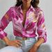 New Autumn Fashion Casual Loose Button Long Sleeved Printed Shirt For Women_ecoleips.com