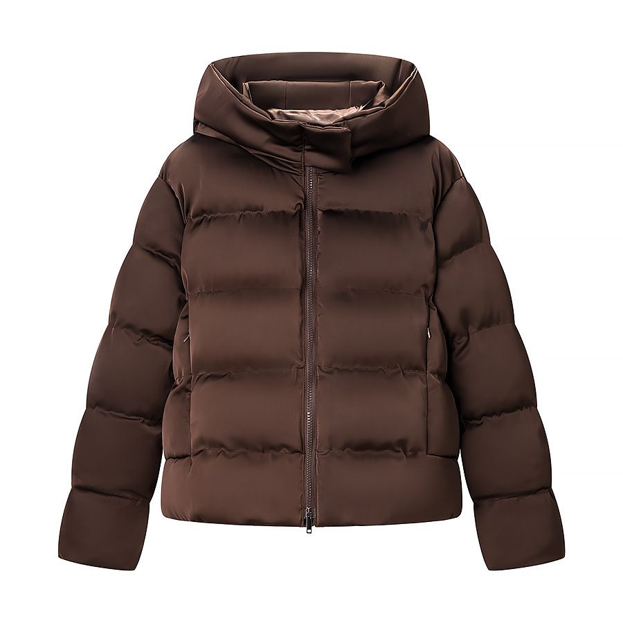 Inspired Oversized Hooded Puffer Jacket For Women - Thickened Polyester Coat With Streetwear Edge (S/M/L)_ecoleips.com