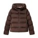 Inspired Oversized Hooded Puffer Jacket For Women - Thickened Polyester Coat With Streetwear Edge (S/M/L)_ecoleips.com