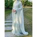 Women's Clothing Modest Abaya Dress Modest Muslim Abaya Set – Solid Color Two-Piece Long Sleeve Dress With Batwing Sleeves (S/M/L, Coffee/Beige)_ecoleips.com