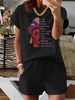 Women’s 2 Piece Outfit Set – Oversized Graphic T-Shirt And Biker Shorts Matching Set, Casual Summer Lounge Tracksuit For Daily Wear-362_ecoleips.com