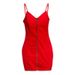 European And American Style Round Ring Zipper Bodycon Sexy Strap 2024 Summer New Women's Short Sleeve Tight Dress_ecoleips.com