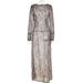 European And American Foreign Trade Bohemian Sheer Fashion Casual Round Neck Sleeve Printed Long Dress For Women Autumn_ecoleips.com