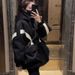 girl Girl Waist-Cinching Hooded Padded Parka Jacket For Women 2024 Autumn Winter New Windbreaker Cotton Coat Casual Style_ecoleips.com