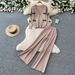 Women's European American Style V Neck Cardigan Top Wide Leg Trousers Knit Two Piece Set Slim Fit Elegant Autumn Winter_ecoleips.com