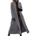 Long Coat Plus Coat Casual Woolen Trench Coat_ecoleips.com