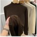 Ultra-Warm Fleece-Lined Knit Sweater For Women – Cozy High Neck Pullover In Black, Khaki, Beige, Brown & White_ecoleips.com