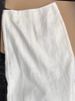 K High-end White Midi Skirt For Women, New High-waist Slit Design_ecoleips.com